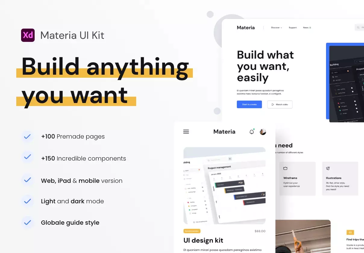 Materia | Ui Kit with Design system