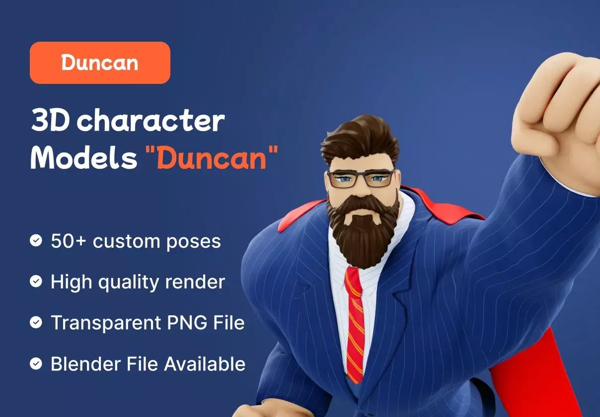 Duncan - 3D Character Models