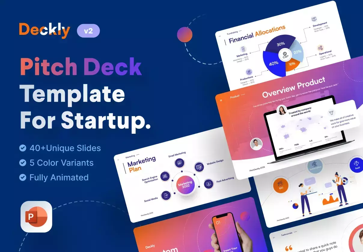 Deckly - Pitch Deck Presentation Template