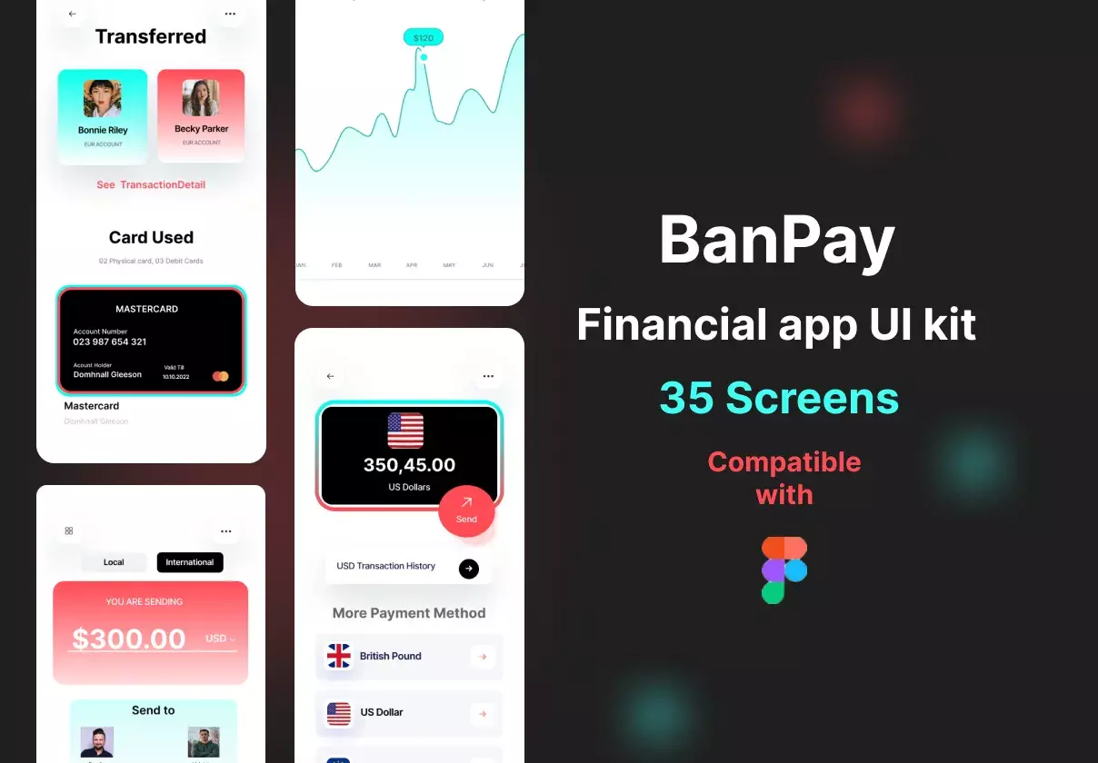 BanPay APP UI Kit For Finance APP UI Kit