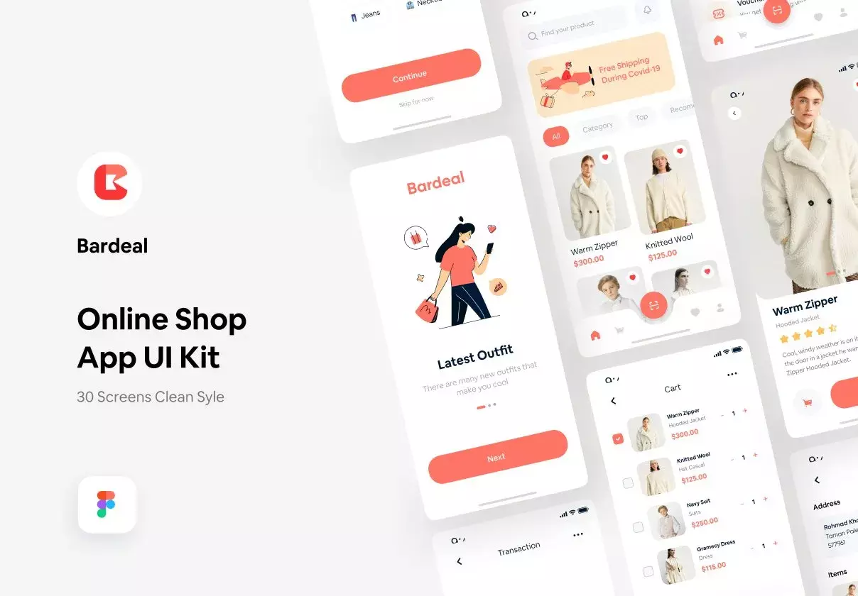 Bardeal - Online Shop Mobile App UI KIT