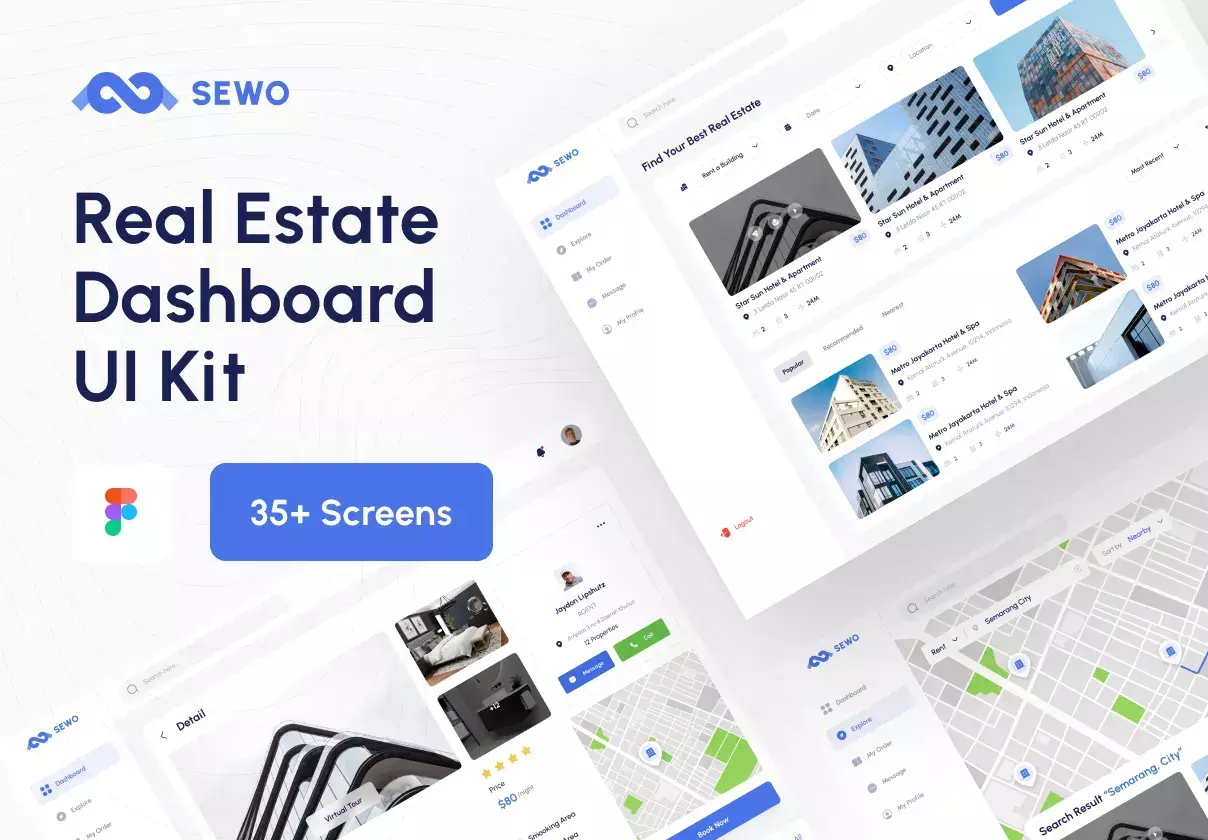 Sewo - Real Estate Dashboard UI Kit