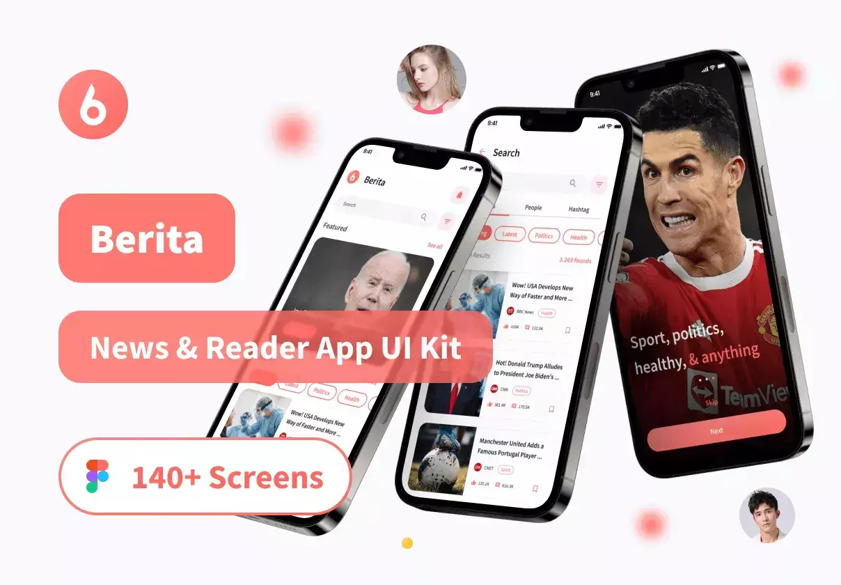 Berita - News & Reader App UI Kit