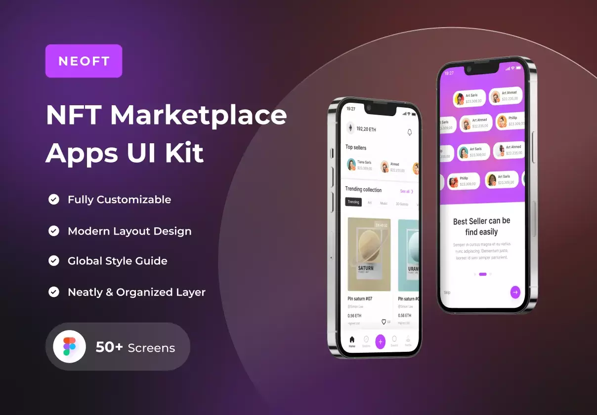 NeoFT - NFT Marketplace Apps UI Kit