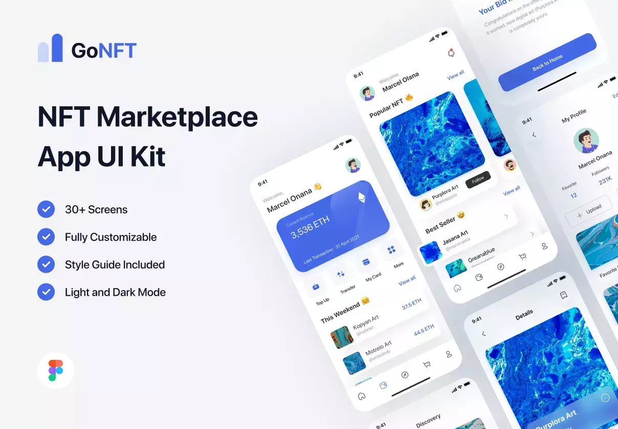 GoNFT - NFT Marketplace Mobile App