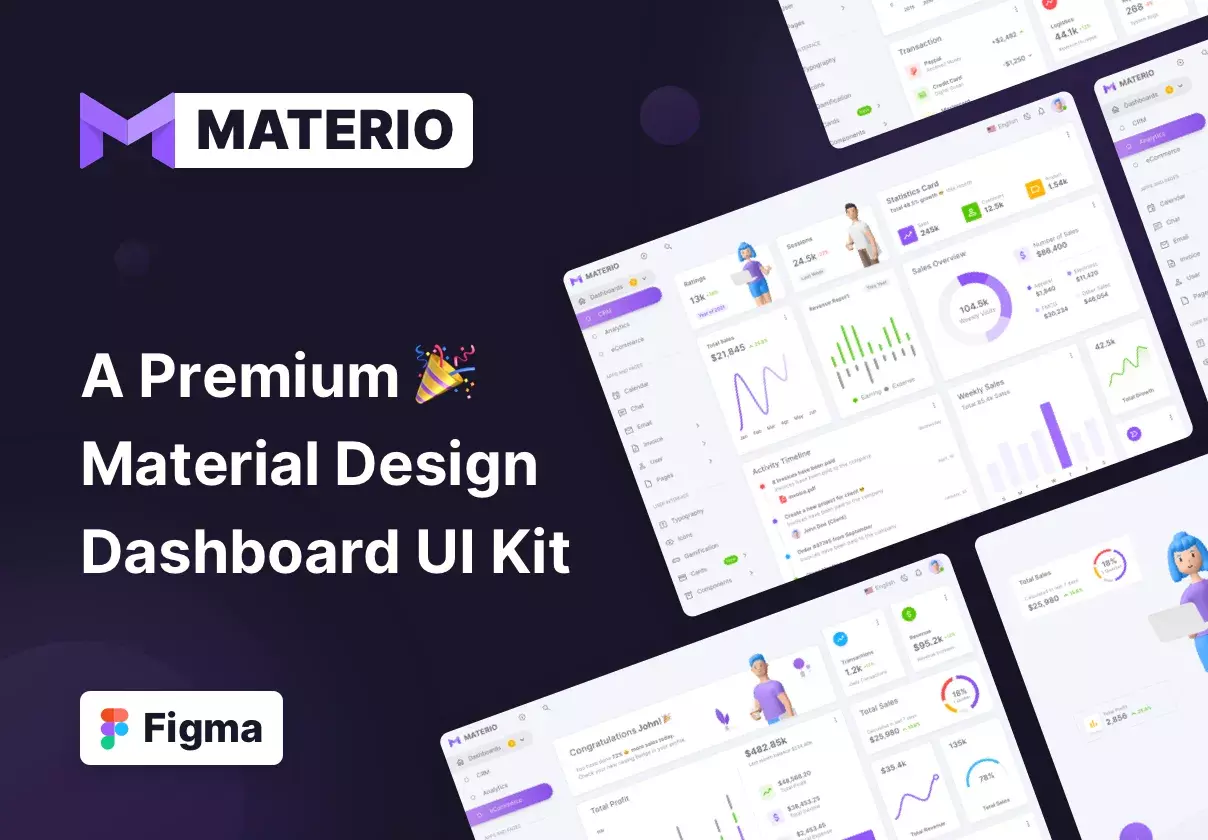 Materio - Admin Dashboard UI Kit