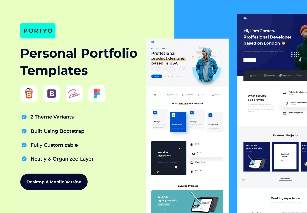 Portyo - Personal Portfolio Templates