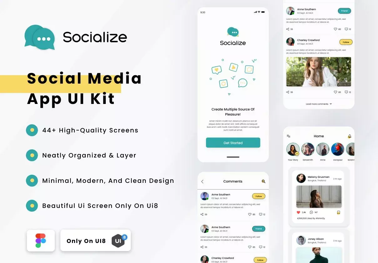 Modern and clean Ui kit