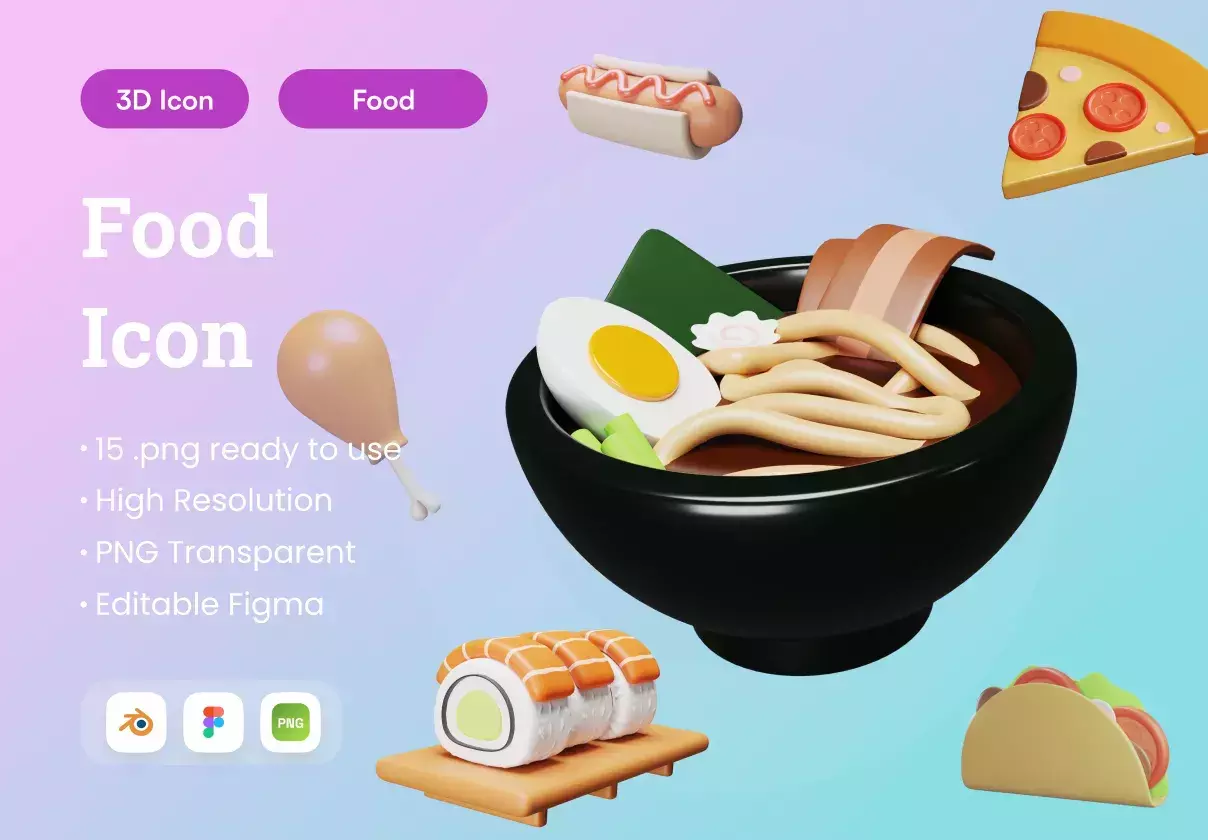 Food 3D Illustration