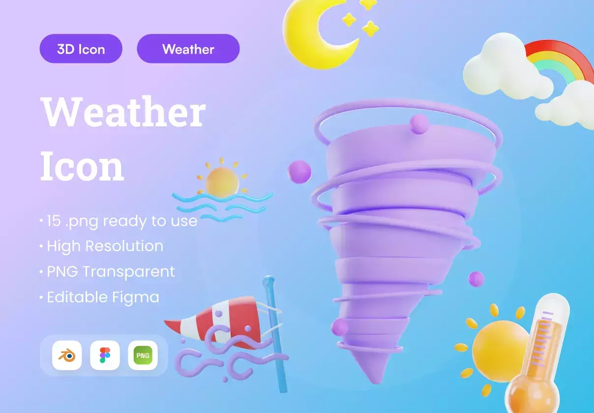 Weather 3D Illustration