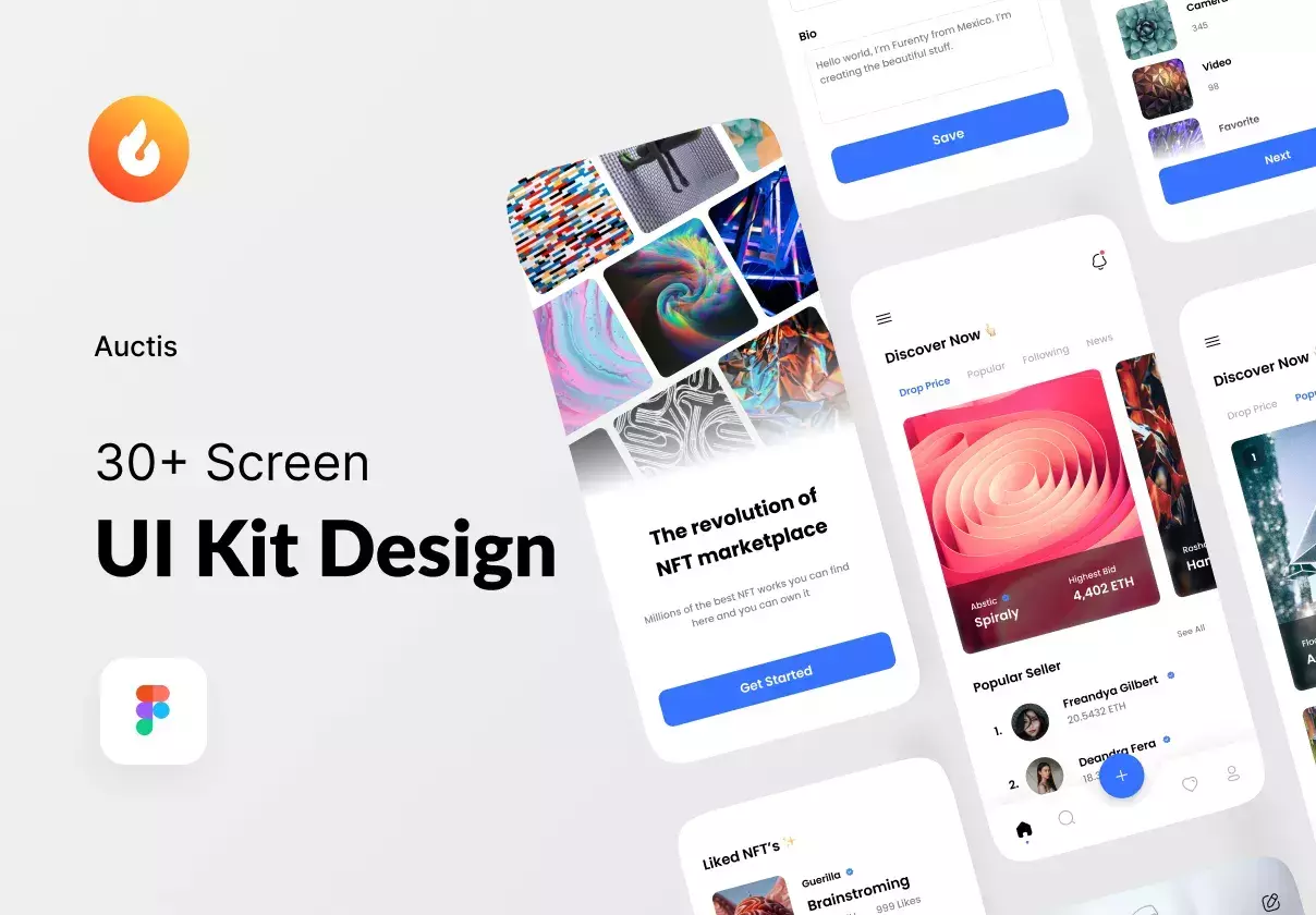 Auctis - NFT Marketplace UI KIT 🛍