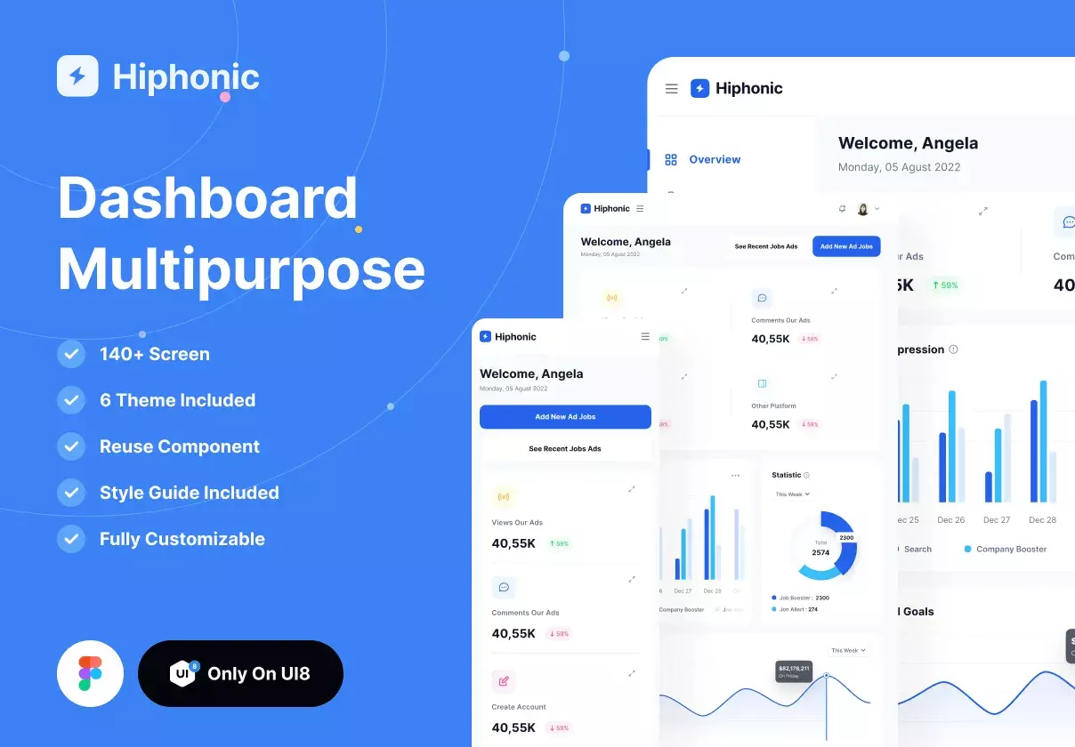 Hiphonic - Dashboard Multipurpose UI Kit