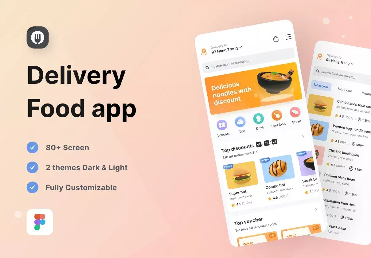 Yummy! - Delivery Food App  : iOS Ui Kit