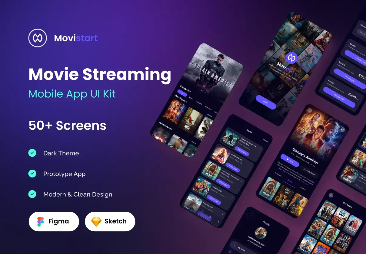 Movie Streaming App UI Kit