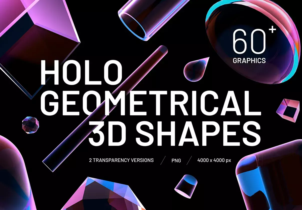 67 high-quality geometric shapes