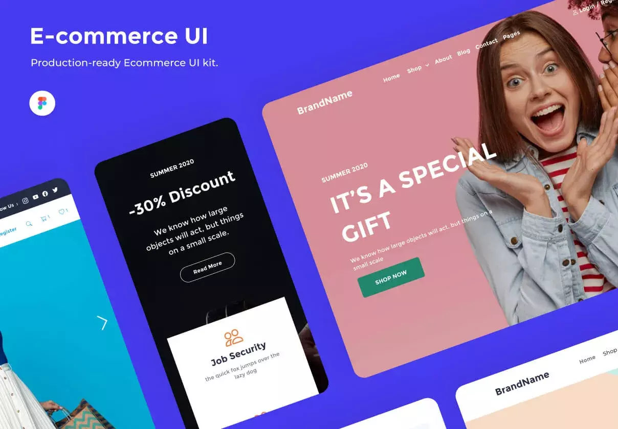 E-commerce UI - Figma Ecommerce UI Kit