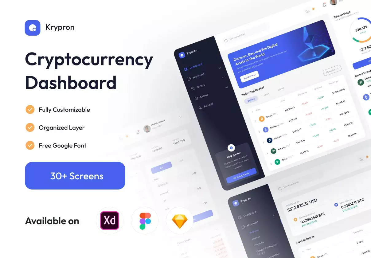 Krypron - Crypto Currency Dashboard