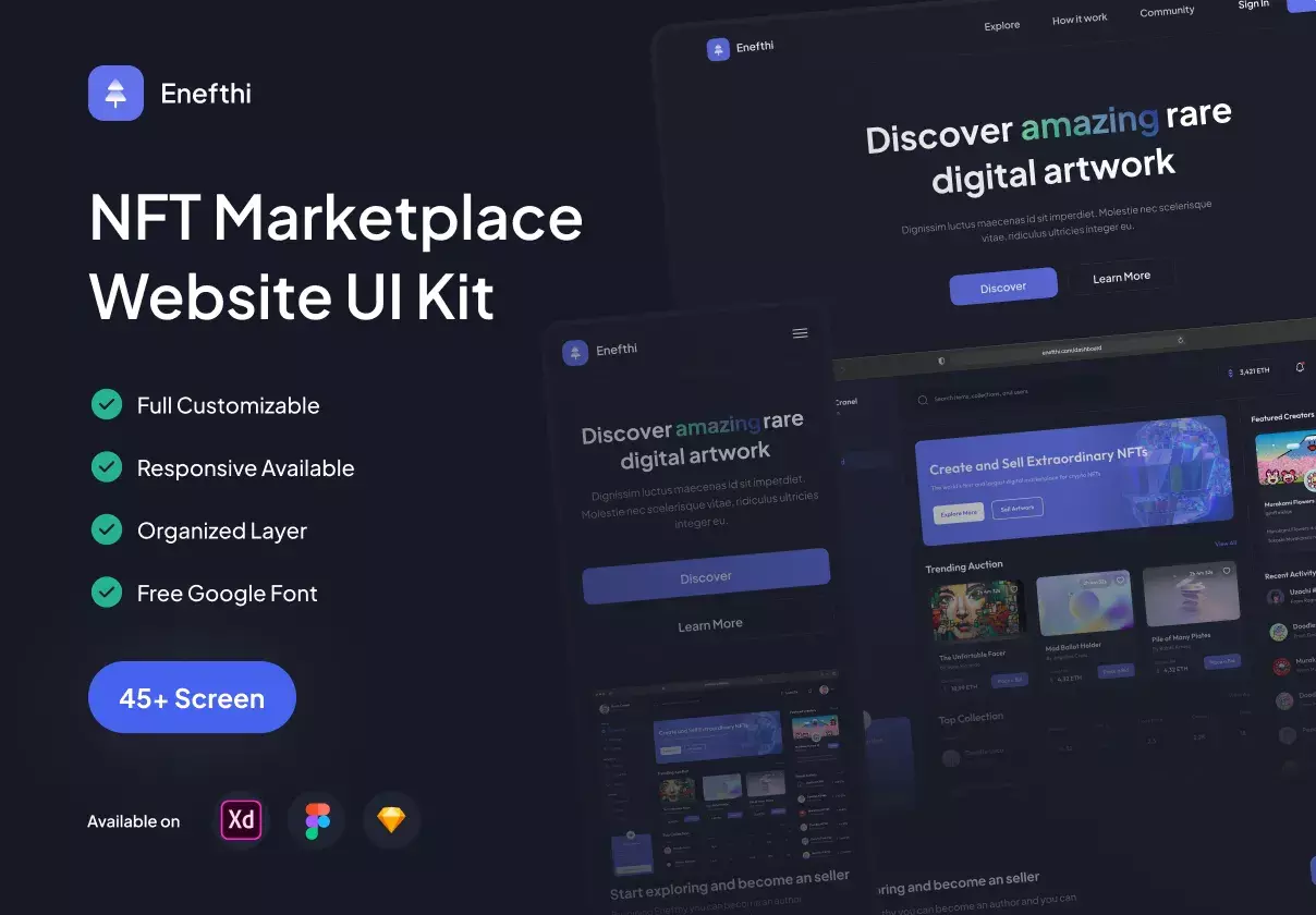Enefthi - NFT Marketplace Website