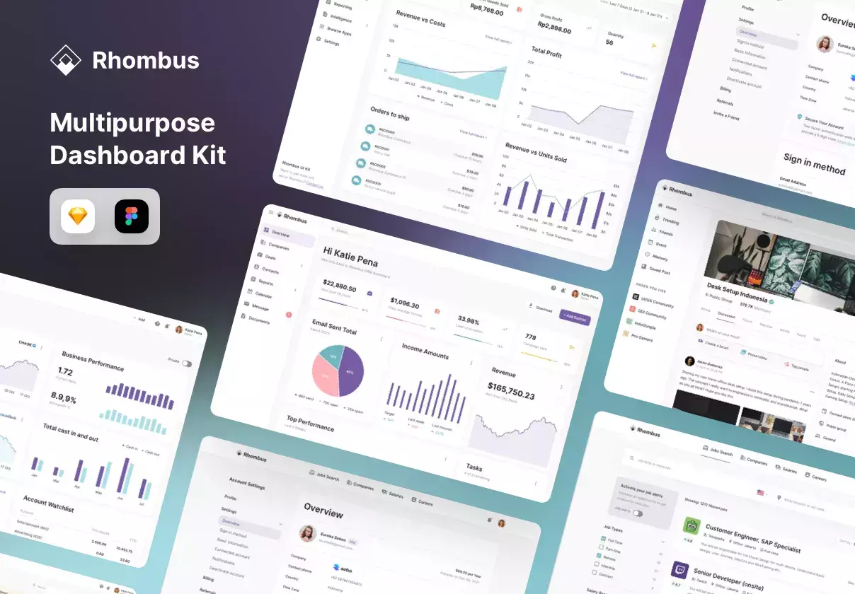 Rhombus Dashboard UI Kit
