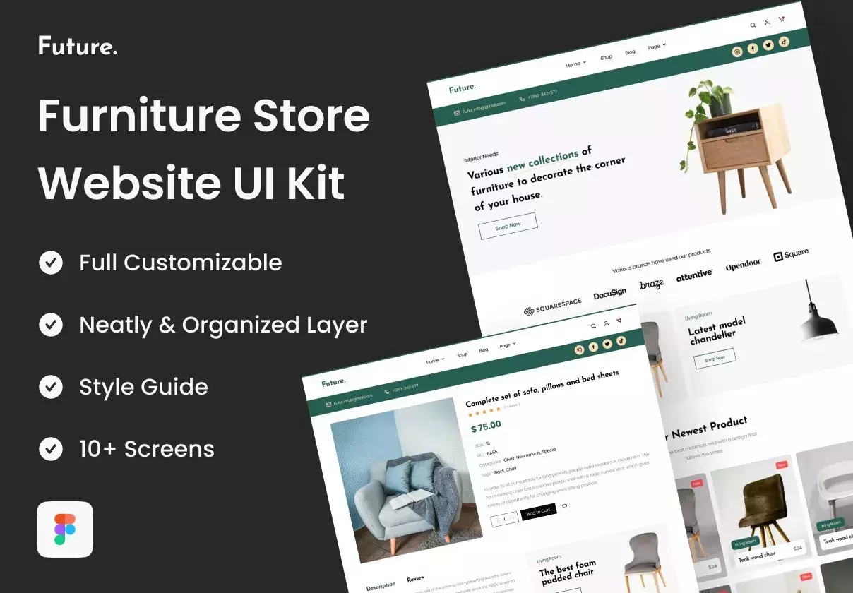 Future - Furniture Store Website UI Kit