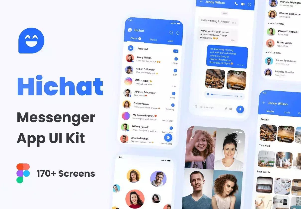 Hichat - Messenger App UI Kit