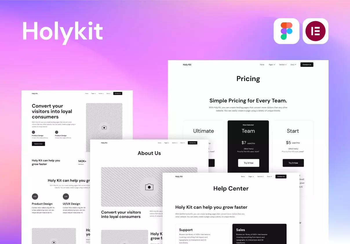 Holykit - Easily Transform Your Design Into a Live Website