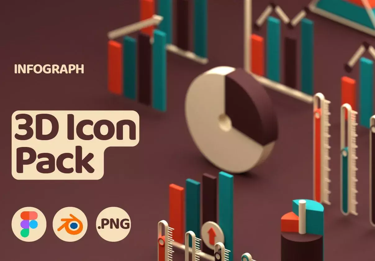 3D Icon Infograph