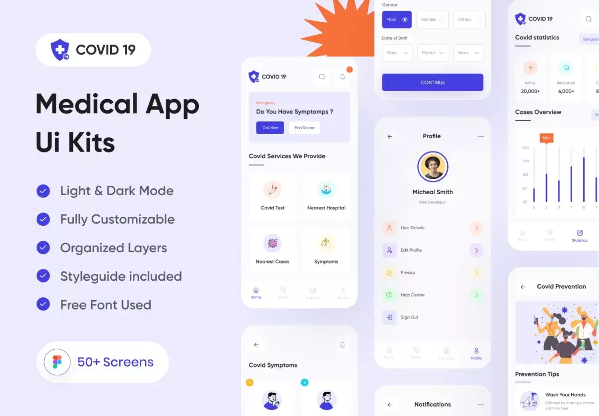 Medical & Health App Ui Kits