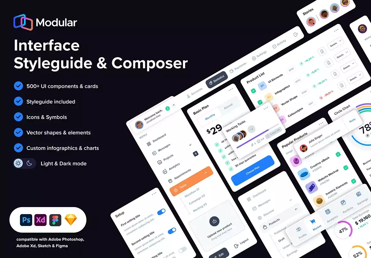 Modular - UI Styleguide & Composer