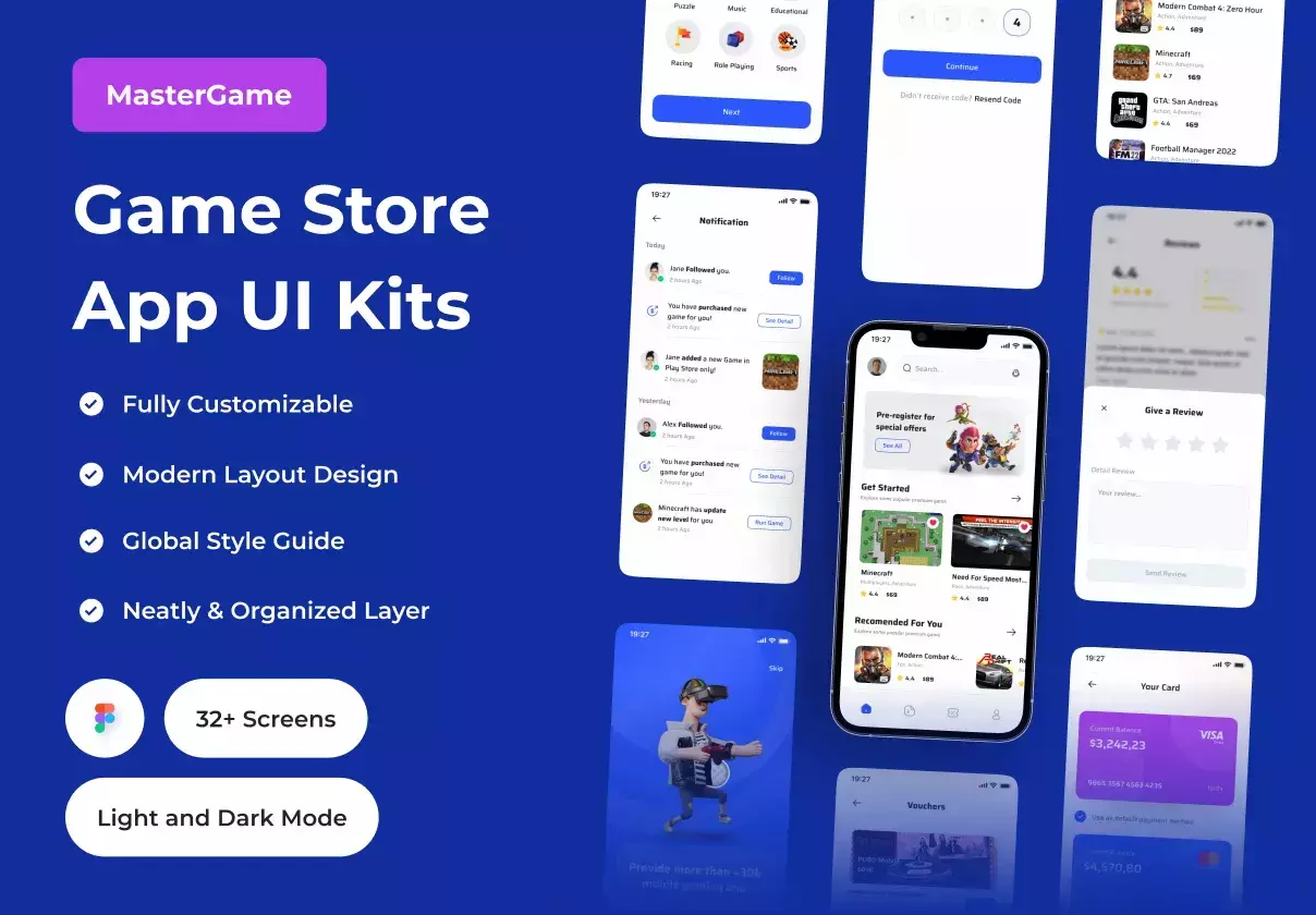 MasterGame - Game Store App UI Kit