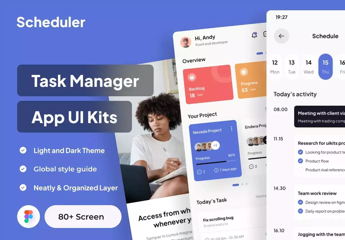 Scheduler - Task Manager App UI Kits