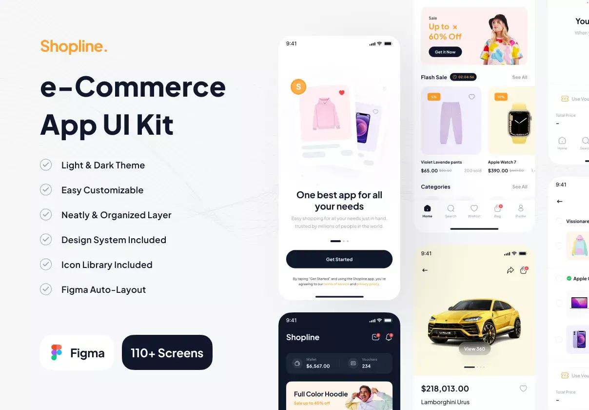 Shopline - e-Commerce Marketplace App UI Kit