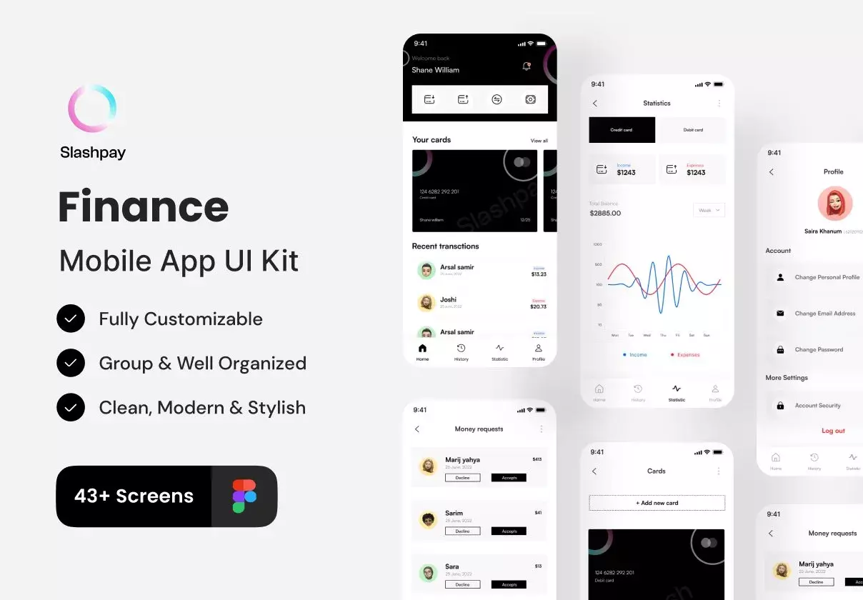 Slashpay - Finance App UI Kit