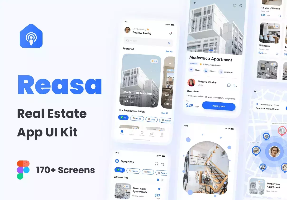 Reasa - Real Estate App UI Kit