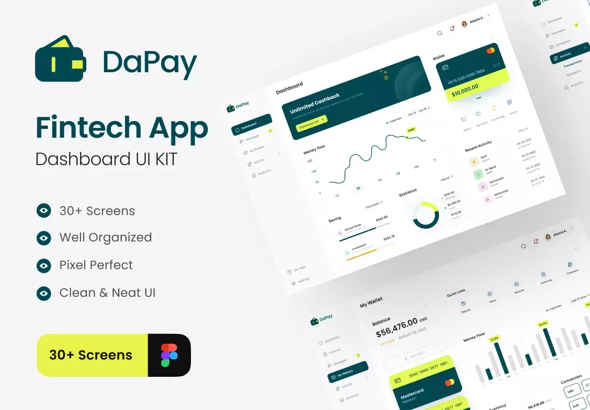 DayPay - Fintech Dashboard UI KIT