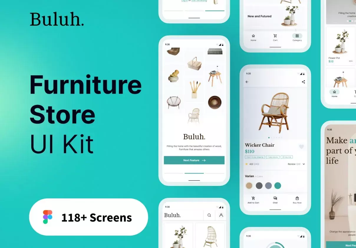 Buluh - Furniture Shop Mobile App UI Kit