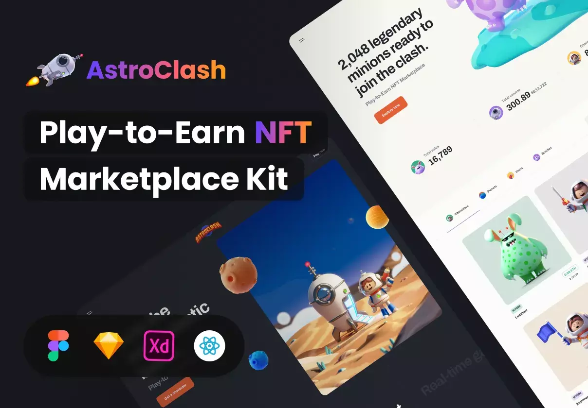 Epic Play-to-Earn NFT Marketplace Kit