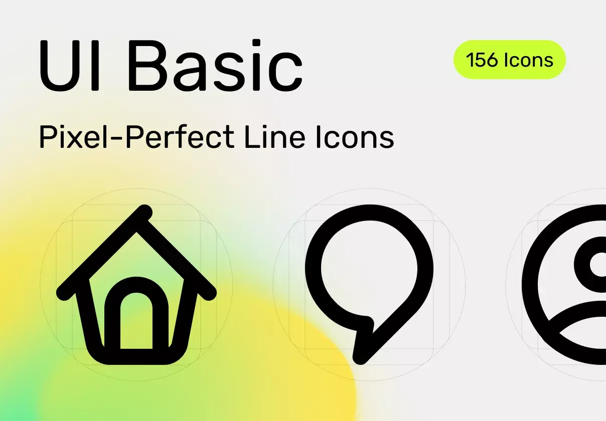 UI Basic V2.0 — Pixel-Perfect Line Icons