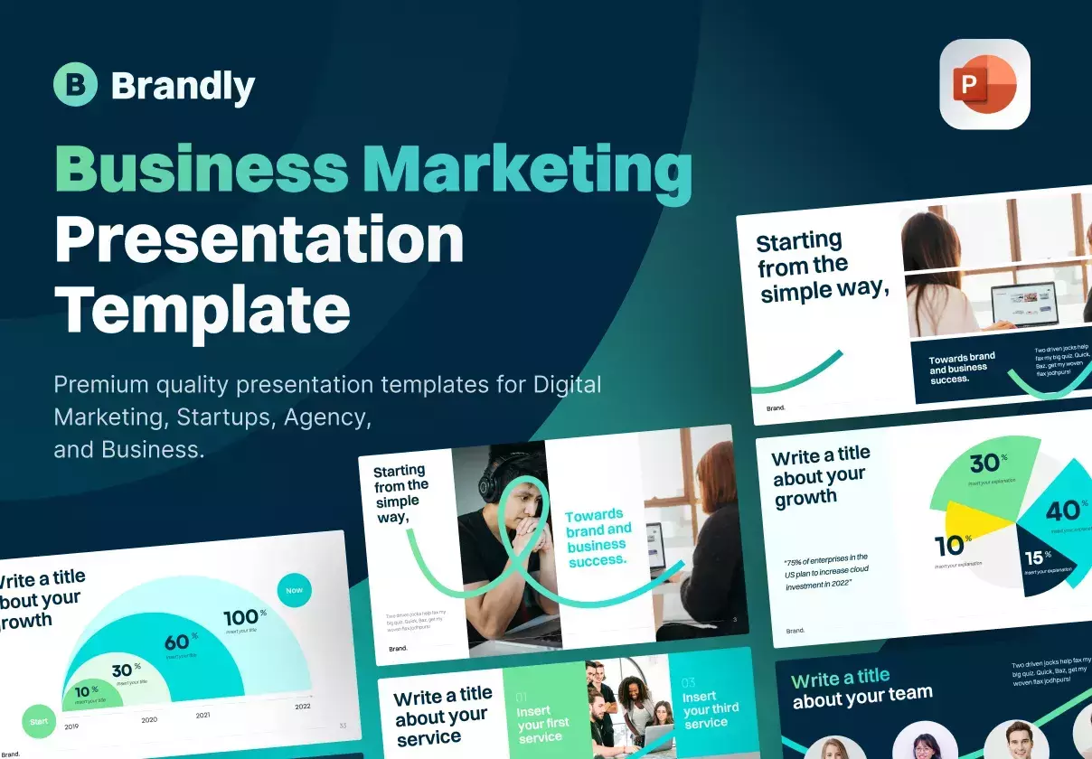 Brandly - Business Marketing PowerPoint Presentation Template