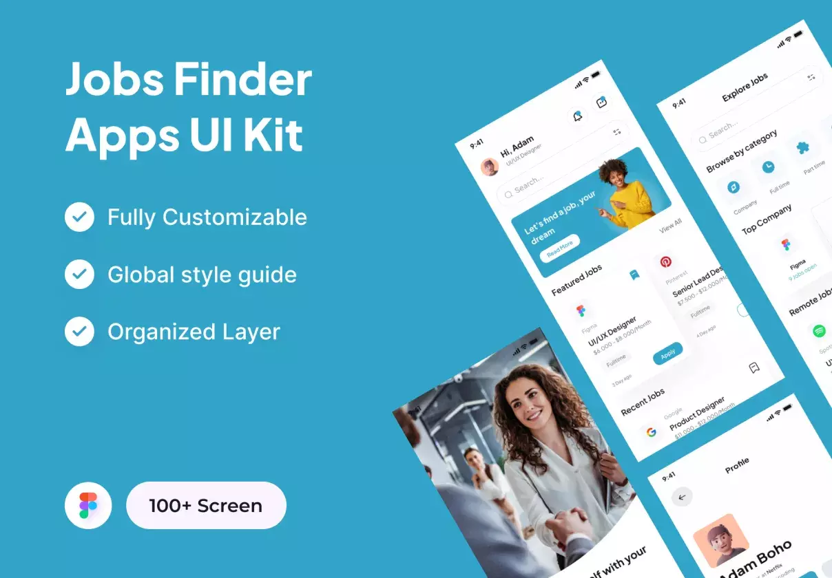 Job Finder App UI Kits