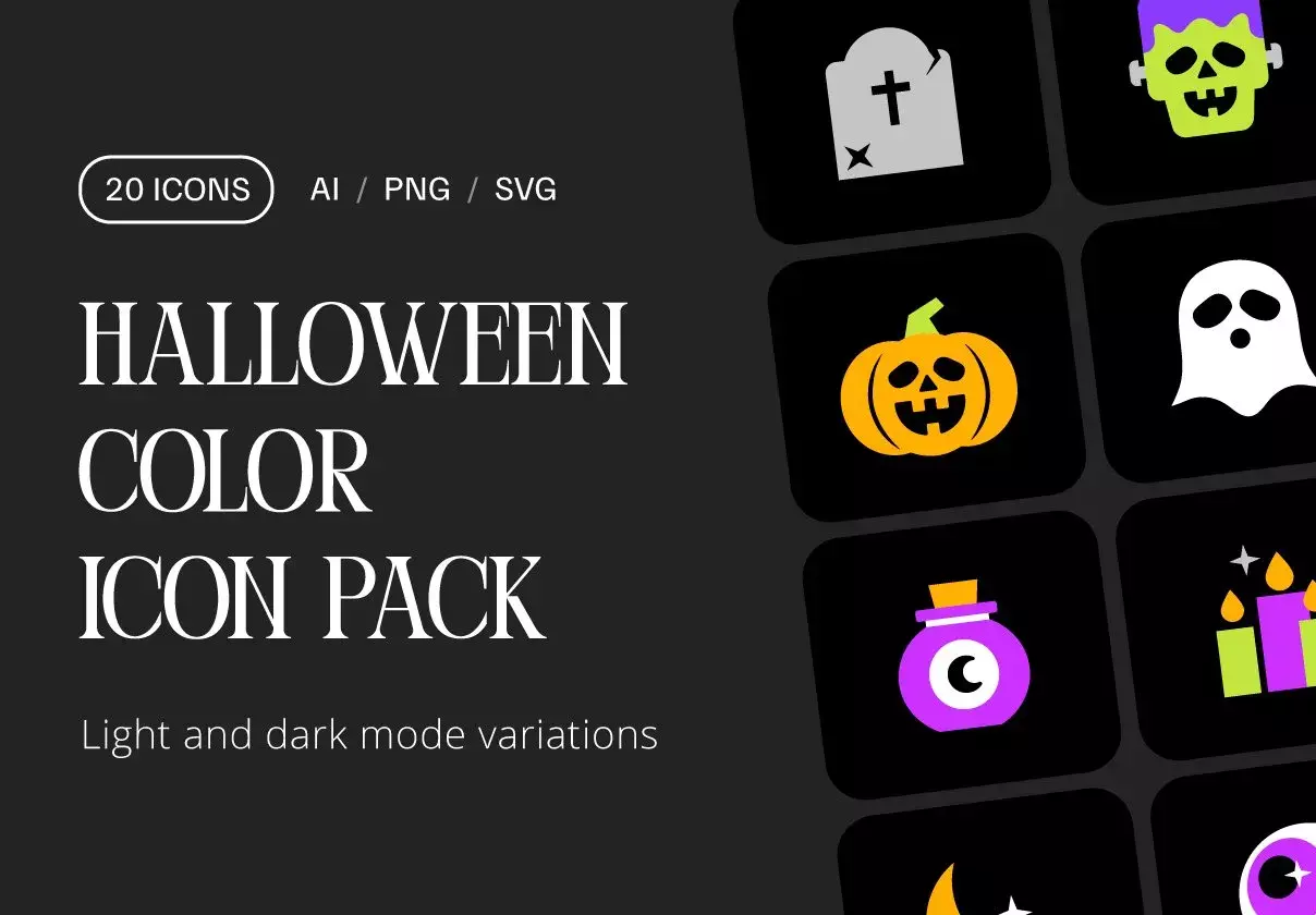 Halloween Color Icon Pack