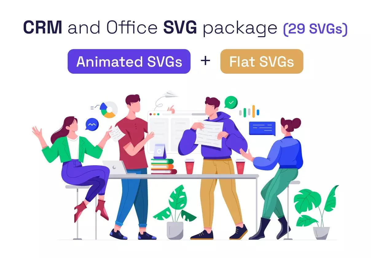 CRM & Office SVG package