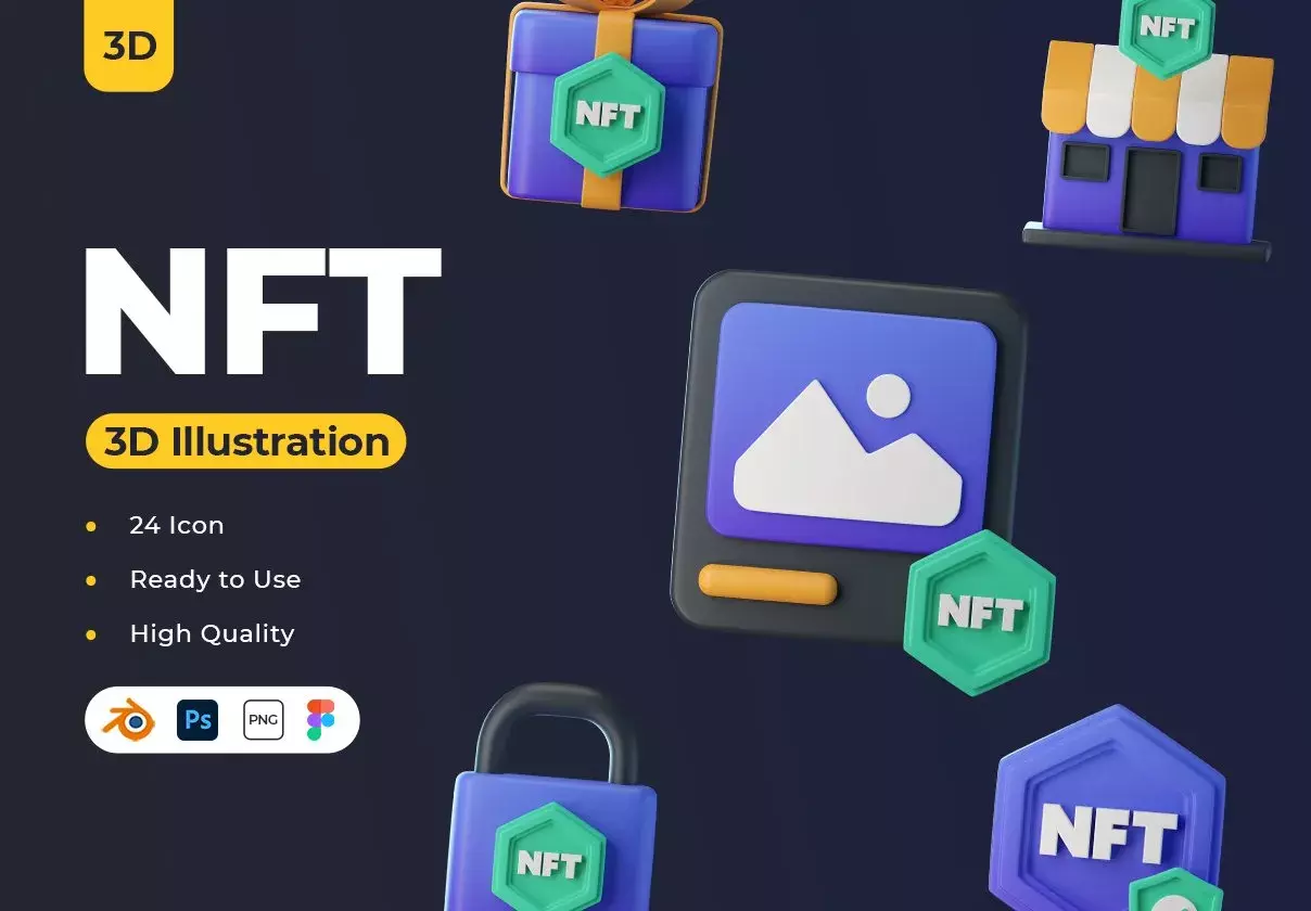 NFT 3D Icons