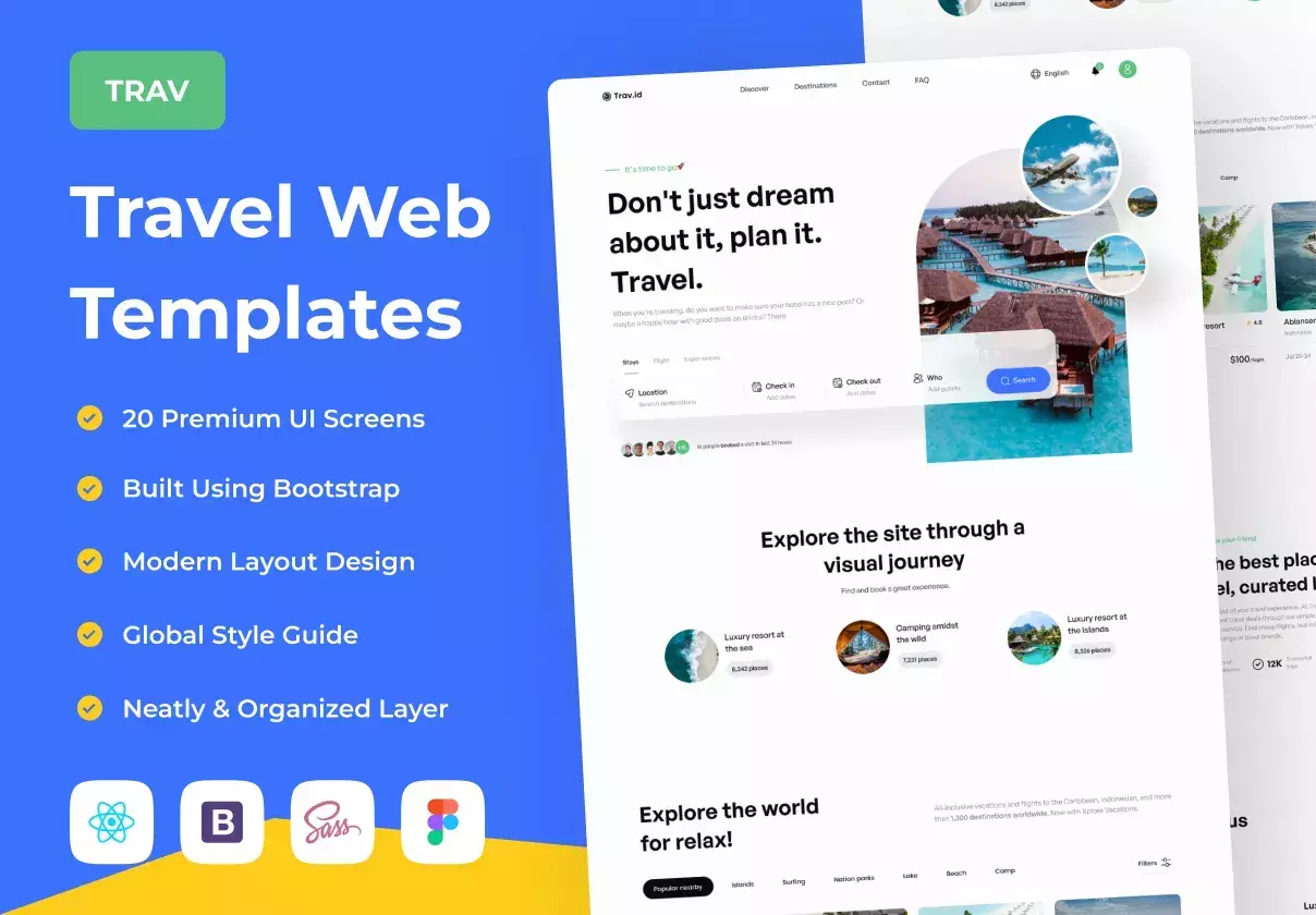 Trav - Travel Web Templates