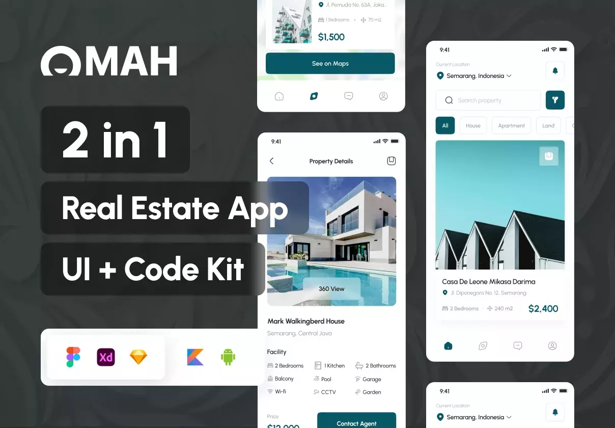 Omah - Real Estate UI Kit + App