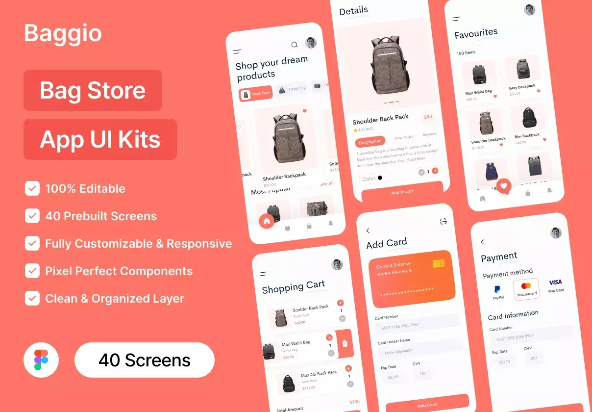 Baggio - Bag Store App UI Kit