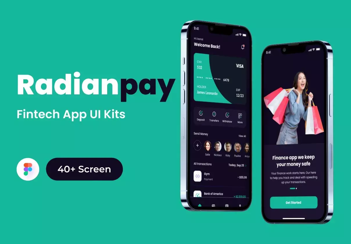 Radianpay - Fintech Mobile App UI Kit