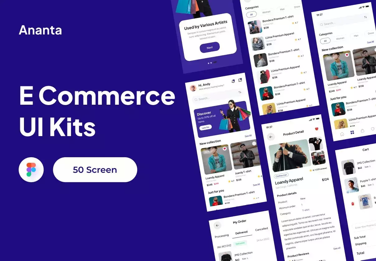 Ananta - E Commerce App UI Kits