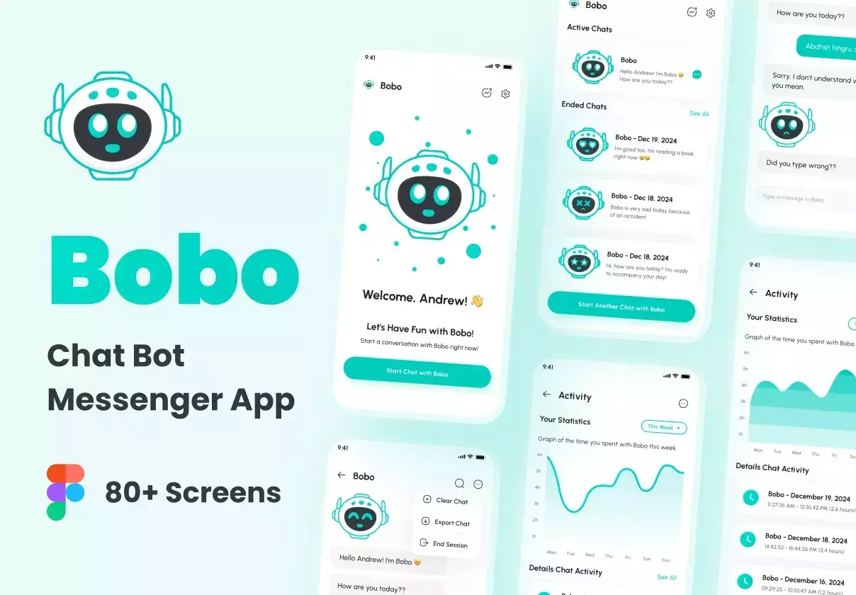 Bobo - ChatBot Messenger App UI Kit