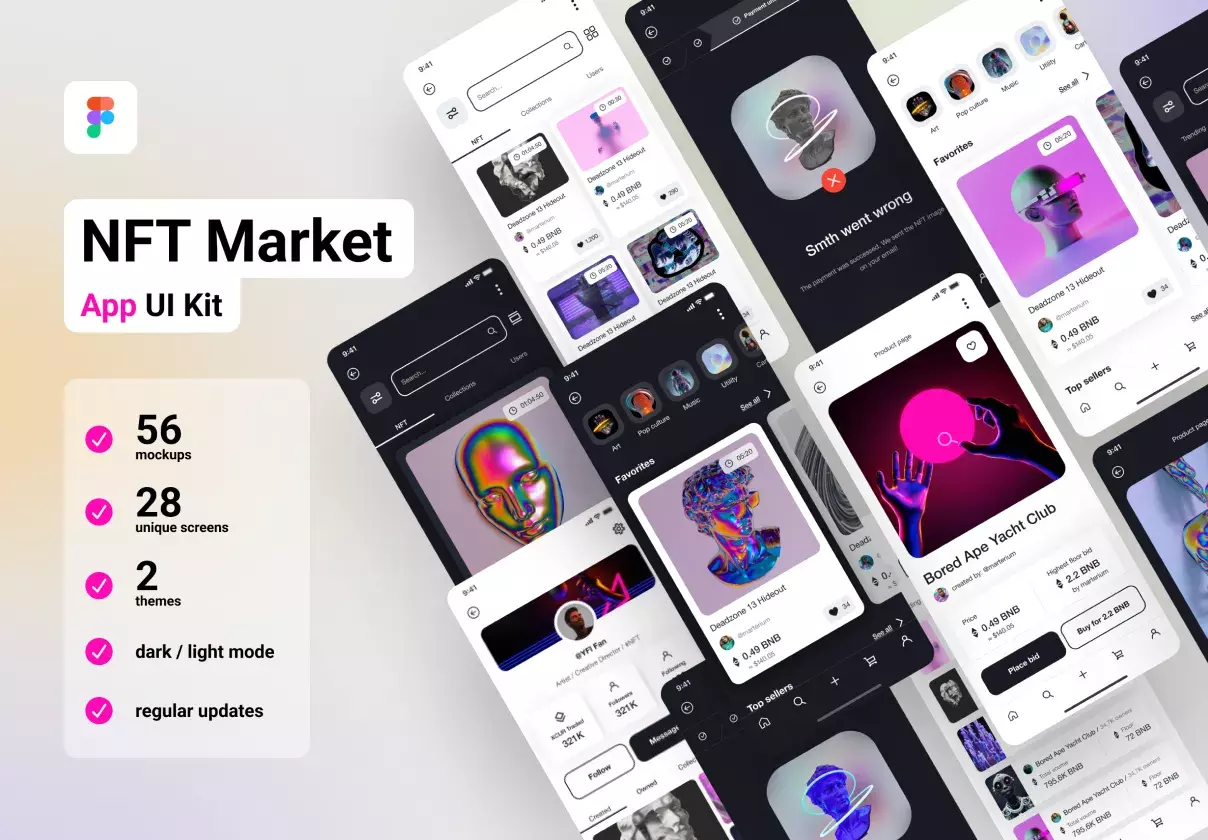 High Quality UI KIT NFT app